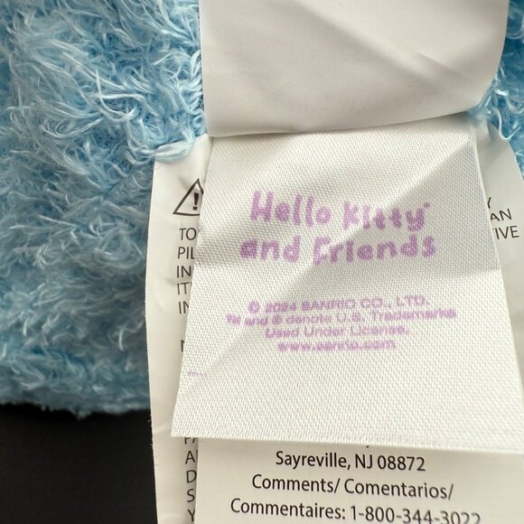 Cinnamoroll Blue Bunny Plush Toy 20" Soft Long-Eared Stuffed Animal With Cute Fl - Picture 7 of 9